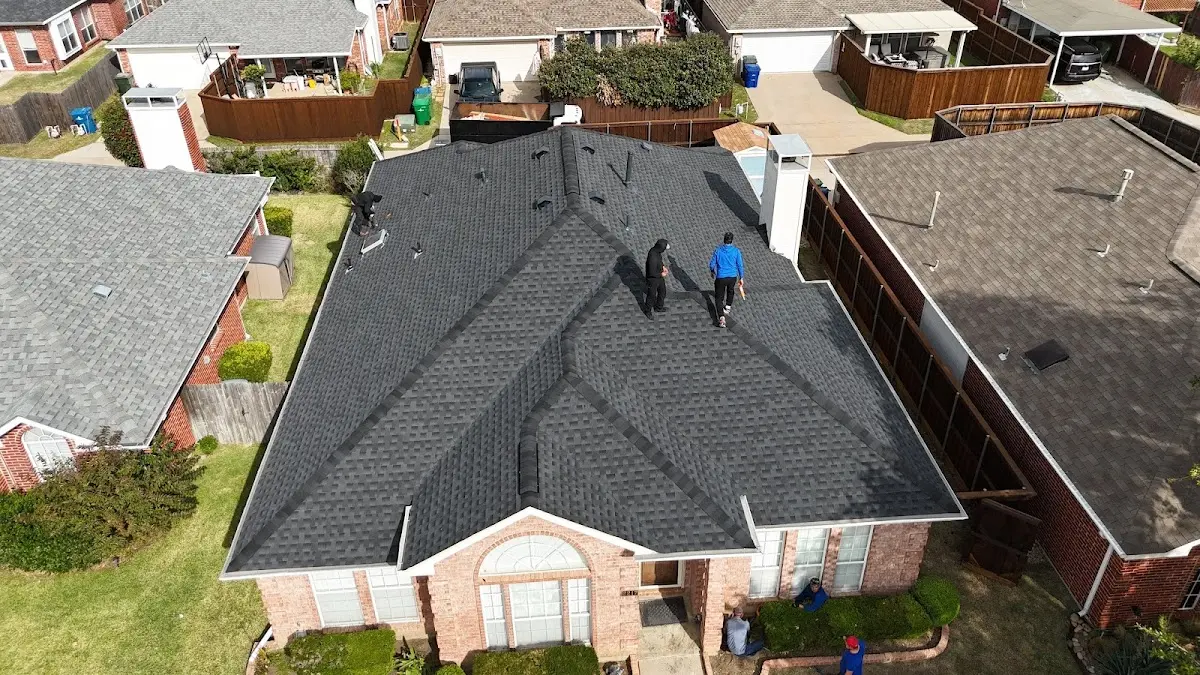 Slate & Tile Roof Repair work in progress on a Grosse Pointe Park property